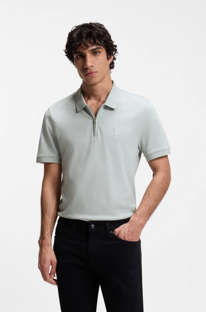 BOSS Polos Slim Fit - PASSERZIP 50537507Concorde Fashion#color_silver-043