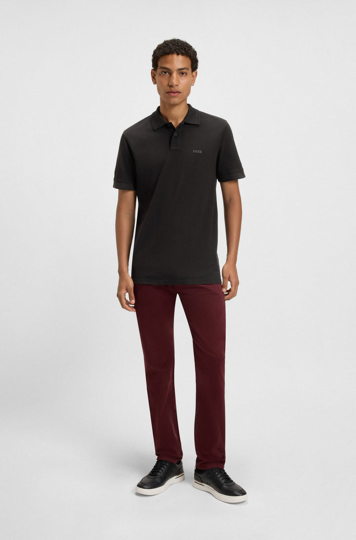 BOSS Regular Fit Polos in Cotton - PRIME 10256692 01-50507813- Concorde Fashion#color_black-001