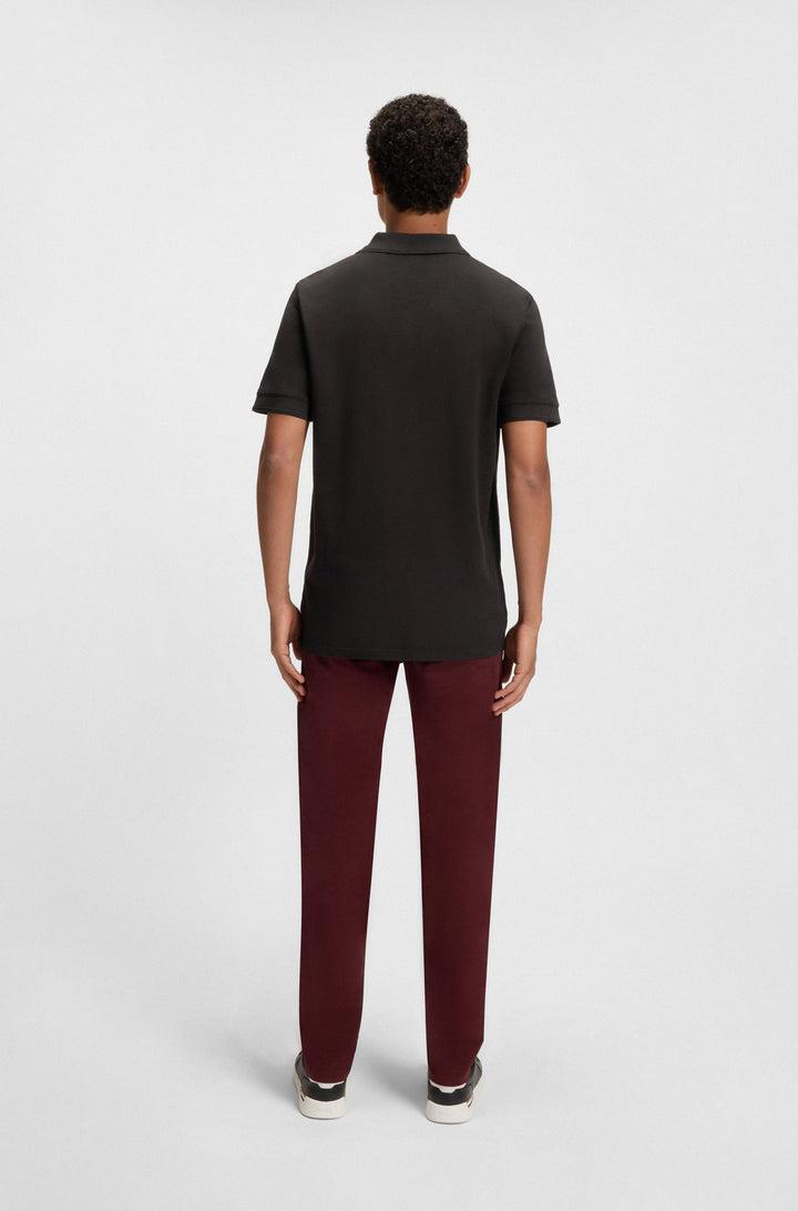 BOSS Regular Fit Polos in Cotton - PRIME 10256692 01-50507813- Concorde Fashion#color_black-001