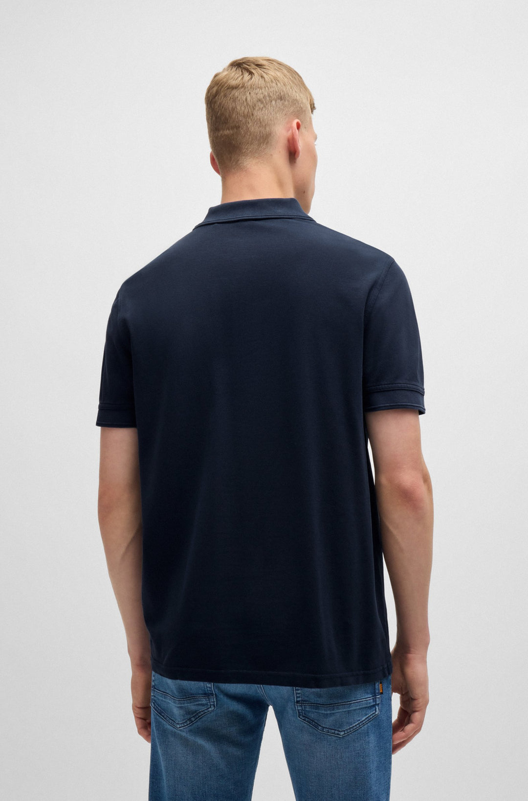 BOSS Regular Fit Polos in Cotton - PRIME 10256692 01-50507813- Concorde Fashion#color_navy-404