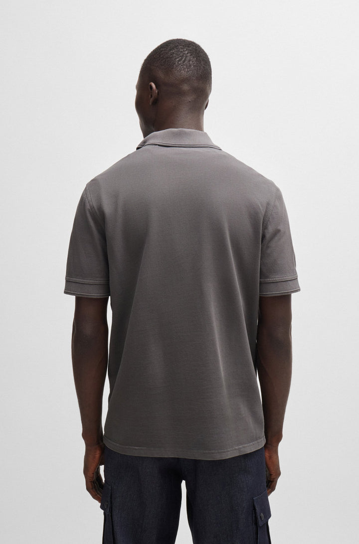 BOSS Polos Regular Fit in Cotton - PRIME 10256692 01-50507813- Concorde Fashion#color_grey-029