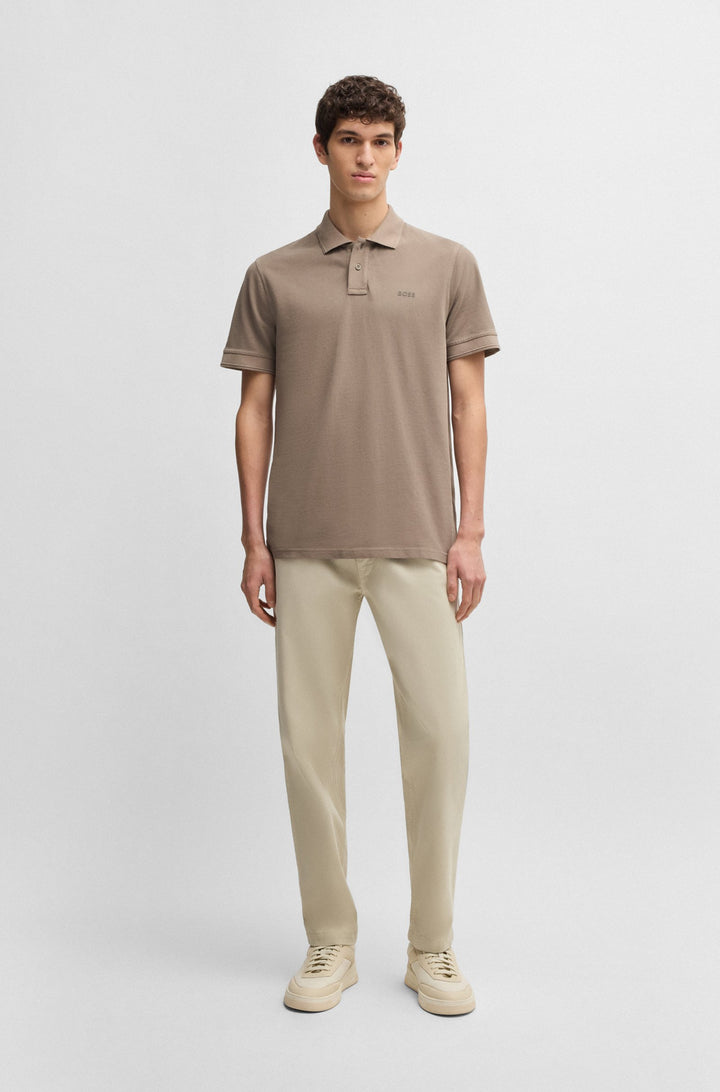 BOSS Polos Regular Fit in Cotton - PRIME 10256692 01-50507813- Concorde Fashion#color_beige-294