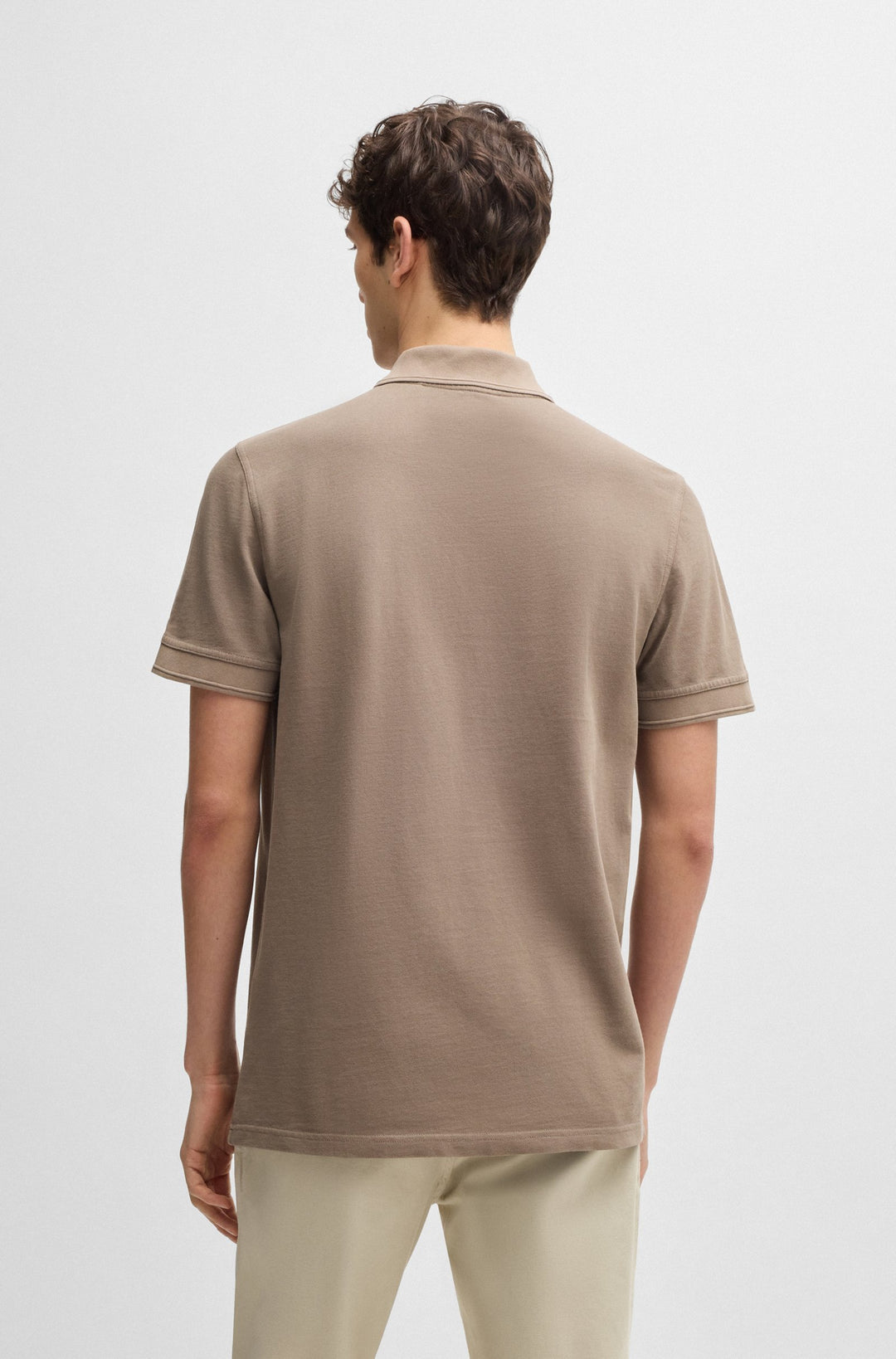 BOSS Polos Regular Fit in Cotton - PRIME 10256692 01-50507813- Concorde Fashion#color_beige-294