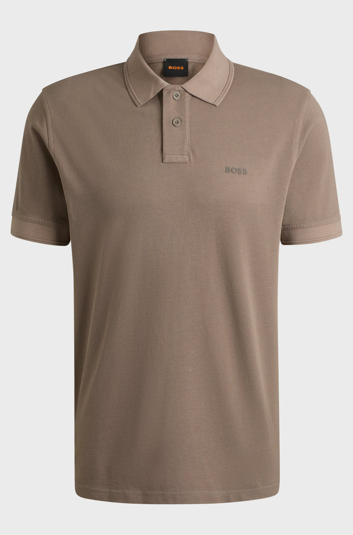 BOSS Polos Regular Fit in Cotton - PRIME 10256692 01-50507813- Concorde Fashion#color_beige-294