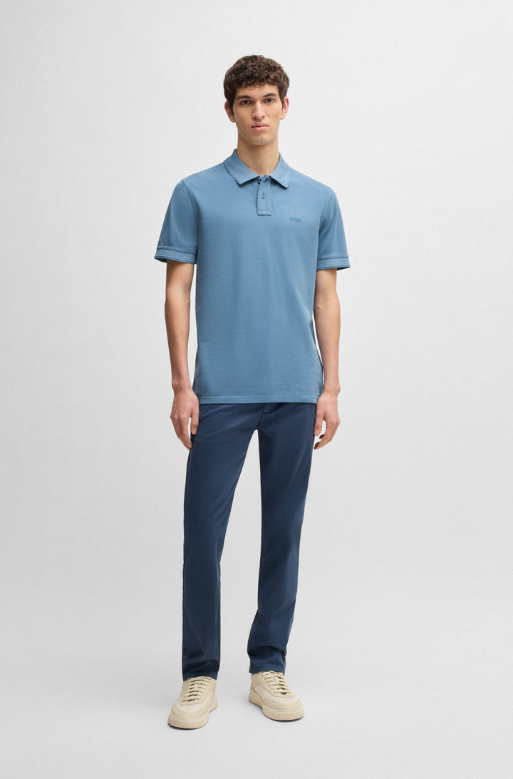 BOSS Polos Regular Fit in Cotton - PRIME 10256692 01-50507813- Concorde Fashion#color_blue-462