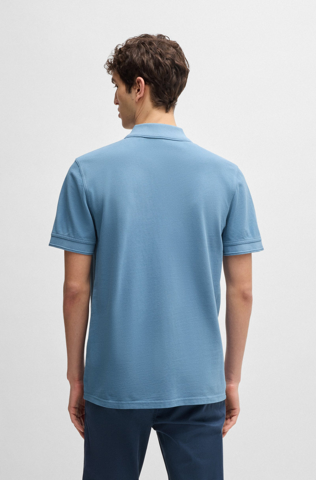 BOSS Polos Regular Fit in Cotton - PRIME 10256692 01-50507813- Concorde Fashion#color_blue-462