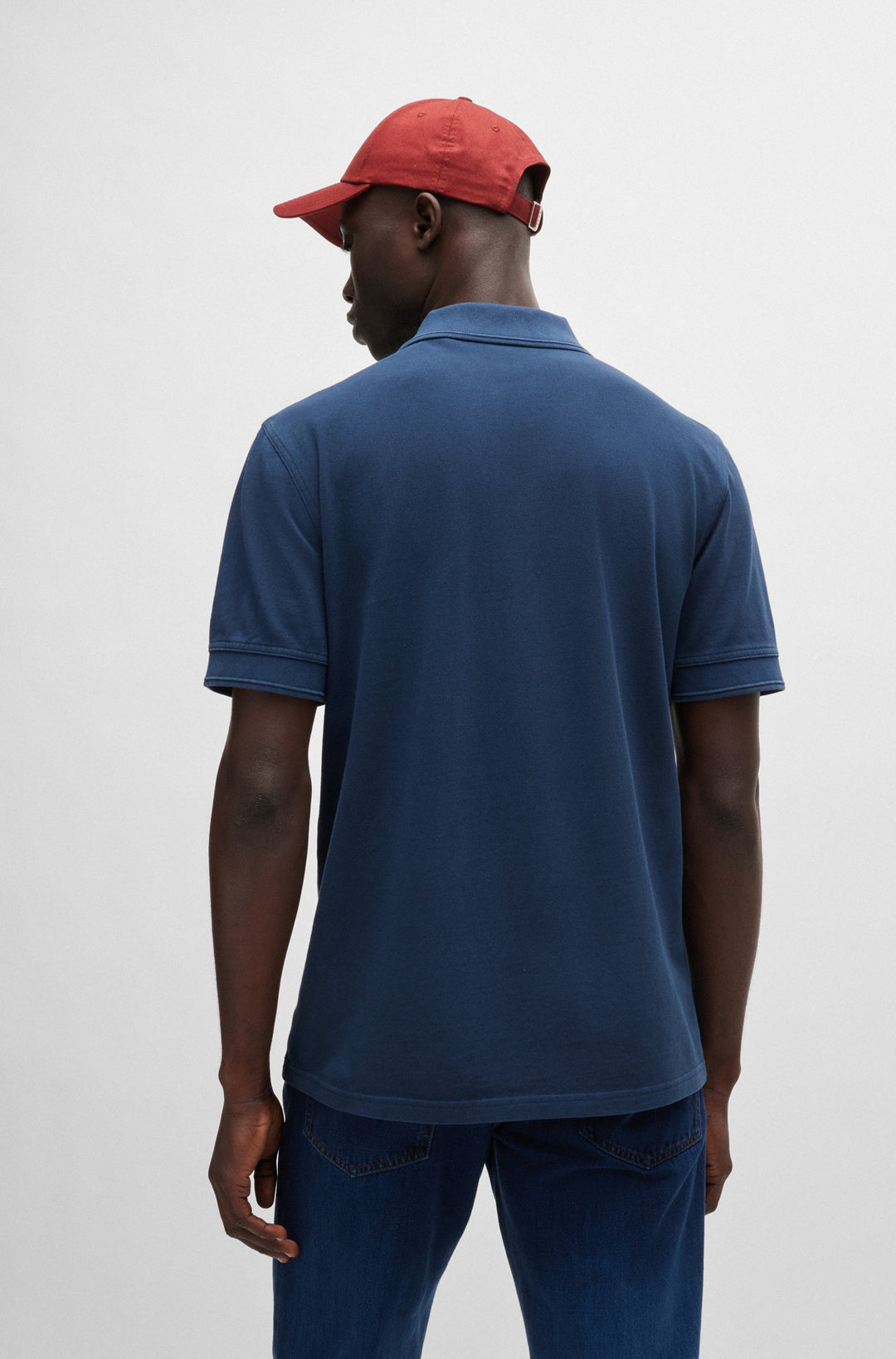 BOSS Polos Regular Fit in Cotton - PRIME 10256692 01-50507813- Concorde Fashion#color_blue-464