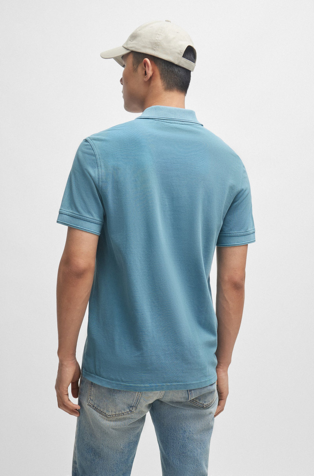 BOSS Regular Fit Polos in Cotton - PRIME 10256692 01-50507813- Concorde Fashion#color_blue-486