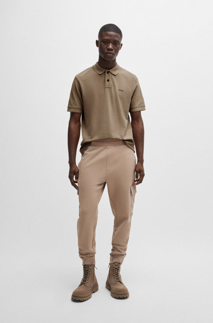 BOSS Regular Fit Polos in Cotton - PRIME 10256692 01-50507813- Concorde Fashion#color_brown-246