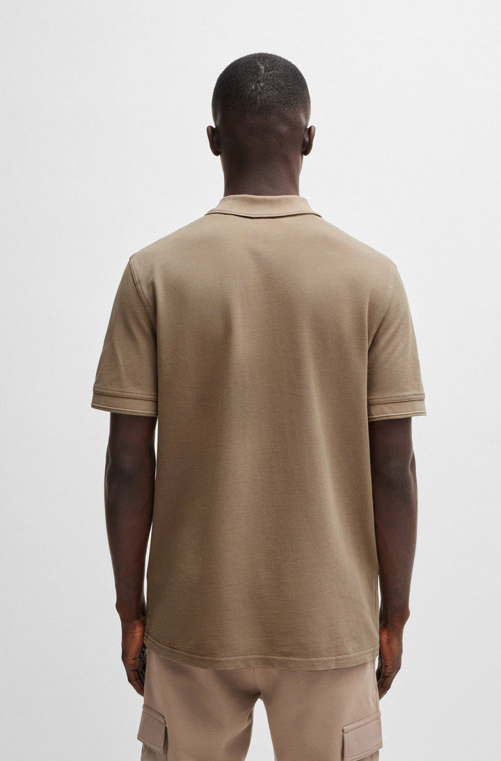 BOSS Regular Fit Polos in Cotton - PRIME 10256692 01-50507813- Concorde Fashion#color_brown-246