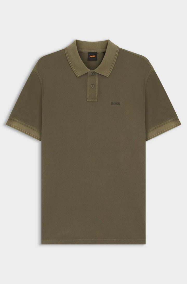 BOSS Polos Regular Fit in Cotton - PRIME 10256692 01-50507813- Concorde Fashion#color_green-342