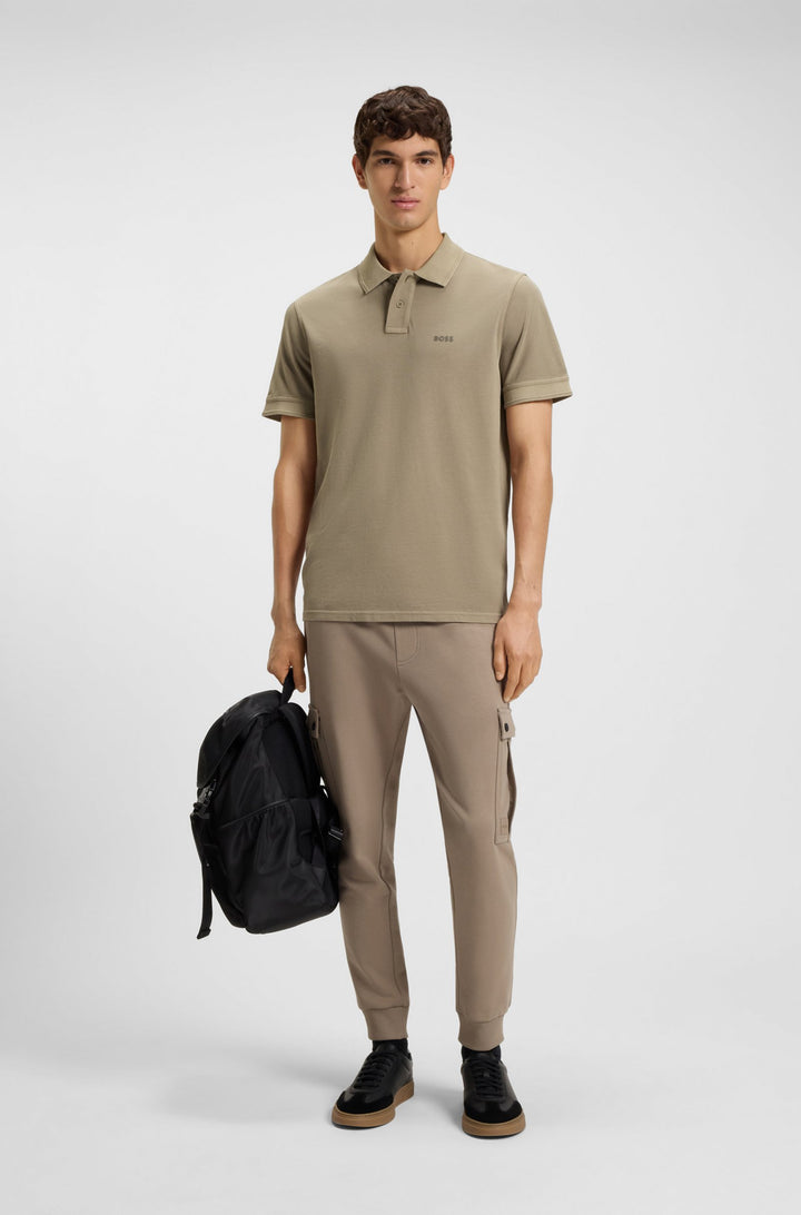 BOSS Polos Regular Fit in Cotton - PRIME 10256692 01-50507813- Concorde Fashion#color_green-346