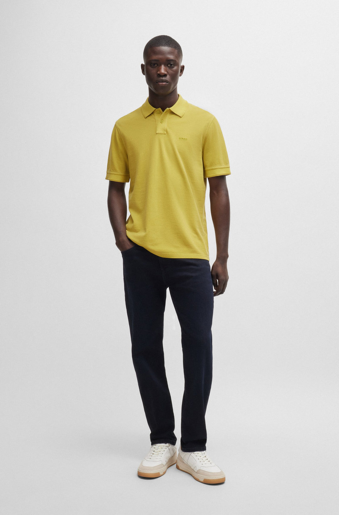 BOSS Polos Regular Fit in Cotton - PRIME 10256692 01-50507813- Concorde Fashion#color_green-398