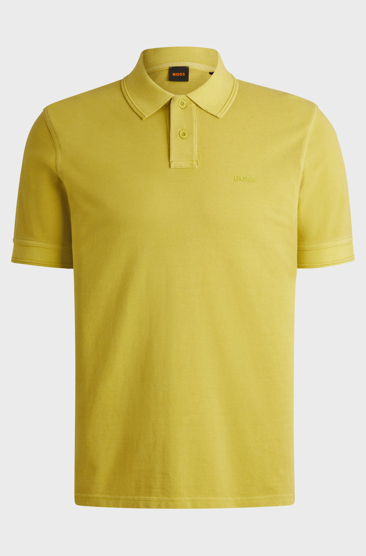 BOSS Polos Regular Fit in Cotton - PRIME 10256692 01-50507813- Concorde Fashion#color_green-398