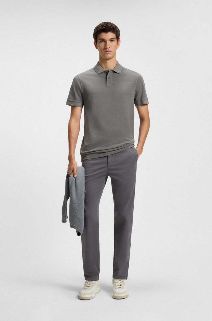 BOSS Polos Regular Fit in Cotton - PRIME 10256692 01-50507813- Concorde Fashion#color_grey-062