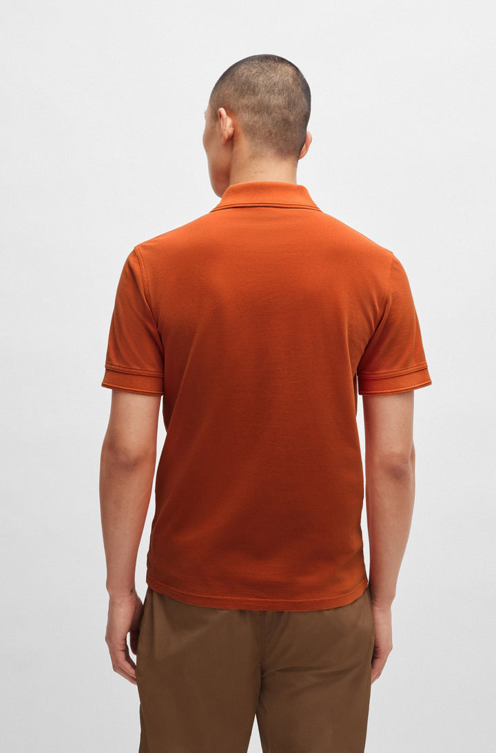BOSS Polos Regular Fit in Cotton - PRIME 10256692 01-50507813- Concorde Fashion#color_orange-840