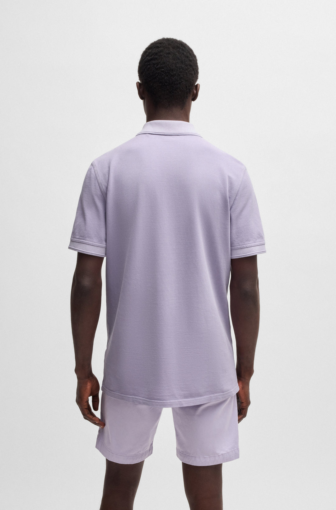 BOSS Polos Regular Fit in Cotton - PRIME 10256692 01-50507813- Concorde Fashion#color_purple-543