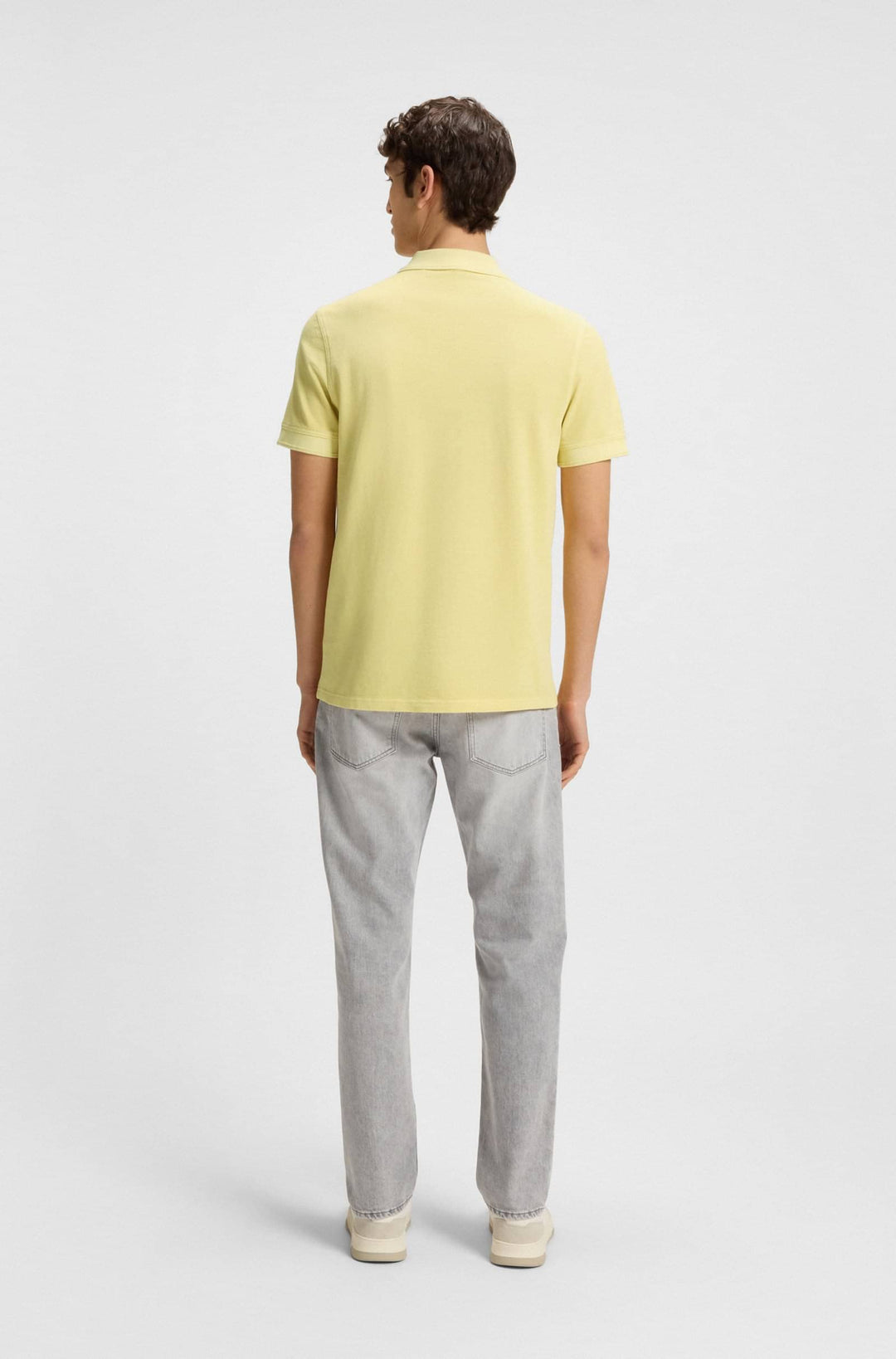 BOSS Polos Regular Fit in Cotton - PRIME 10256692 01-50507813- Concorde Fashion#color_yellow-751