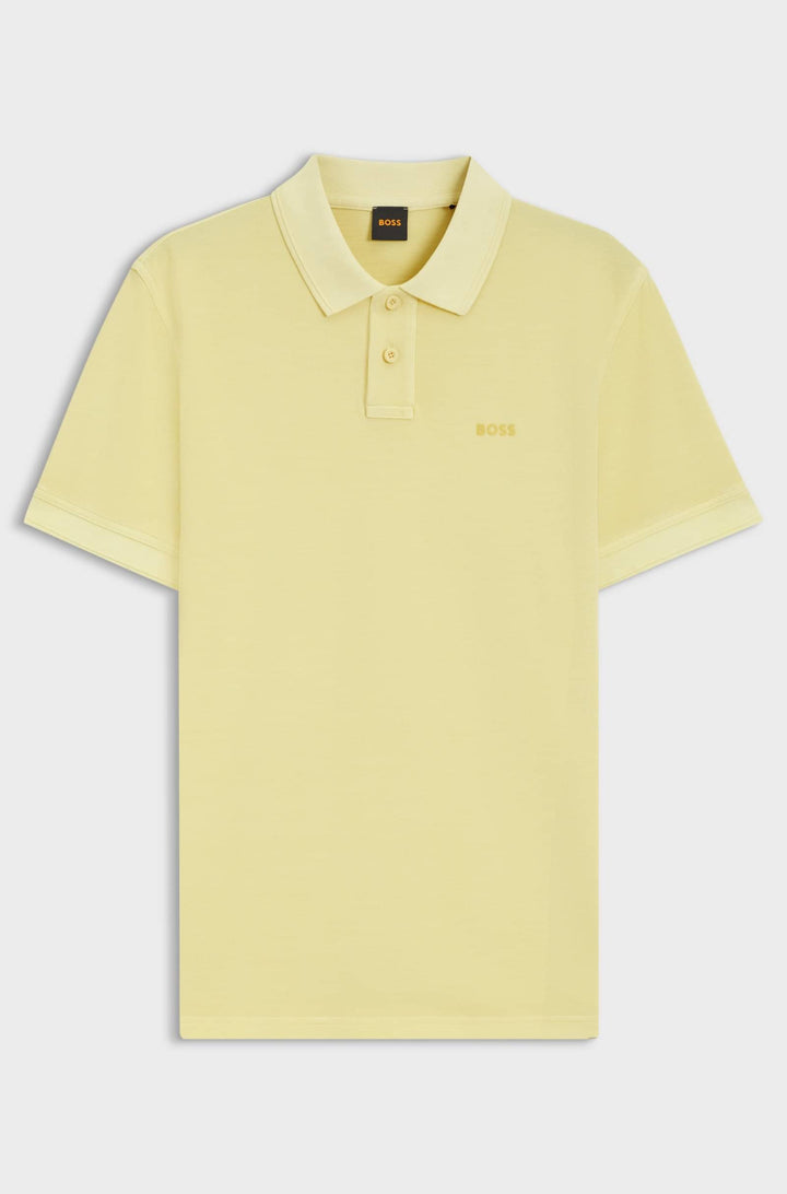 BOSS Polos Regular Fit in Cotton - PRIME 10256692 01-50507813- Concorde Fashion#color_yellow-751
