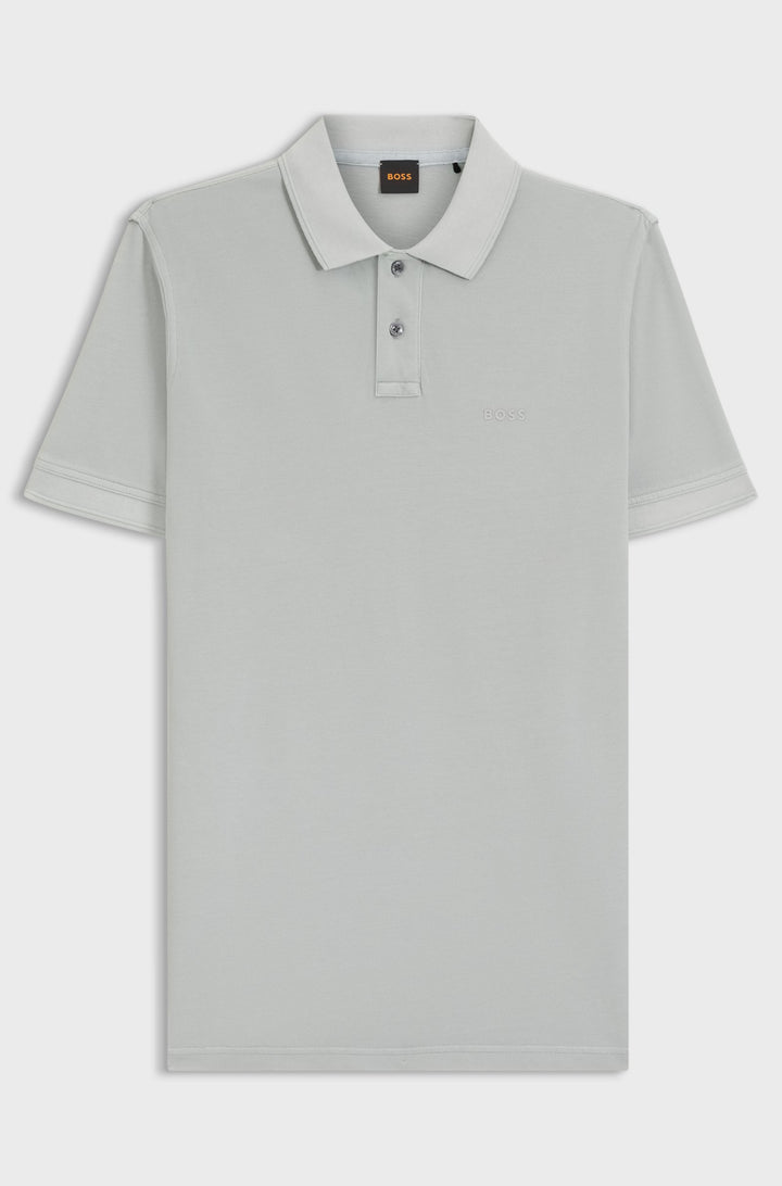 BOSS Polos Regular Fit in Cotton - PRIME 10256692 01-50507813- Concorde Fashion#color_silver-043