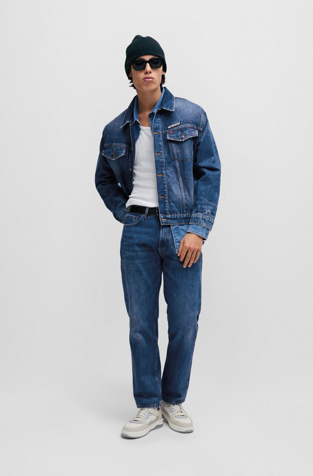 HUGO Regular Fit Jeans in Cotton - HUGO 640 10256702 01-50507477- Concorde Fashion#color_blue-420