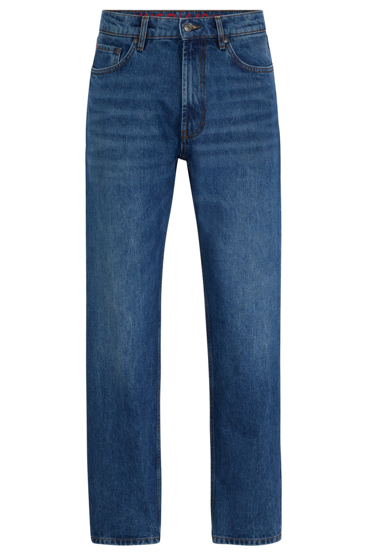 HUGO Regular Fit Jeans in Cotton - HUGO 640 10256702 01-50507477- Concorde Fashion#color_blue-420