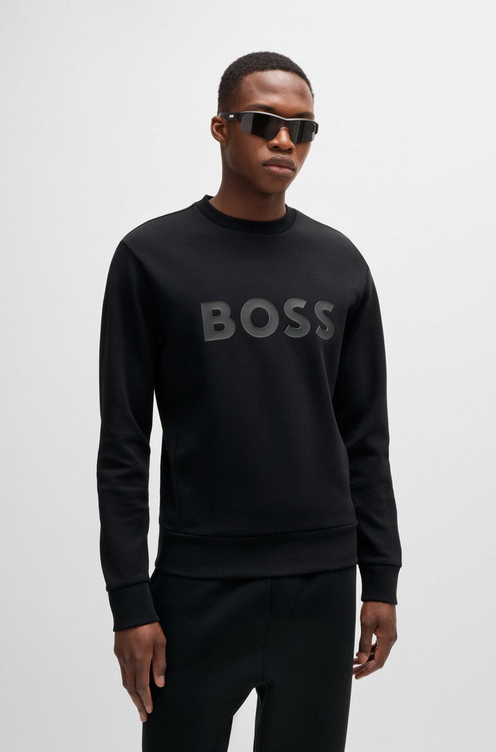 BOSS Sweatshirts Regular Fit in Cotton Mix - SALBO 10256713 01-50506119- Concorde Fashion#color_black-001