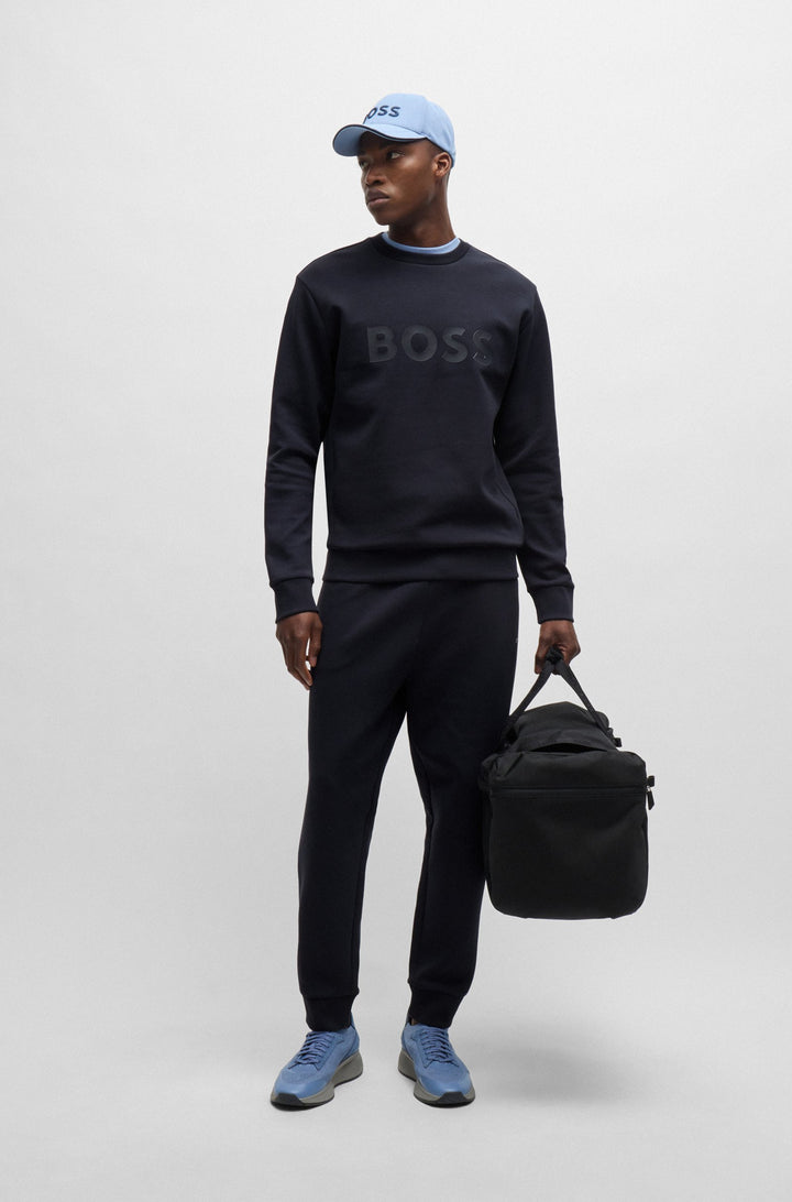 BOSS Sweatshirts Regular Fit in Cotton Mix - SALBO 10256713 01-50506119- Concorde Fashion#color_navy-402