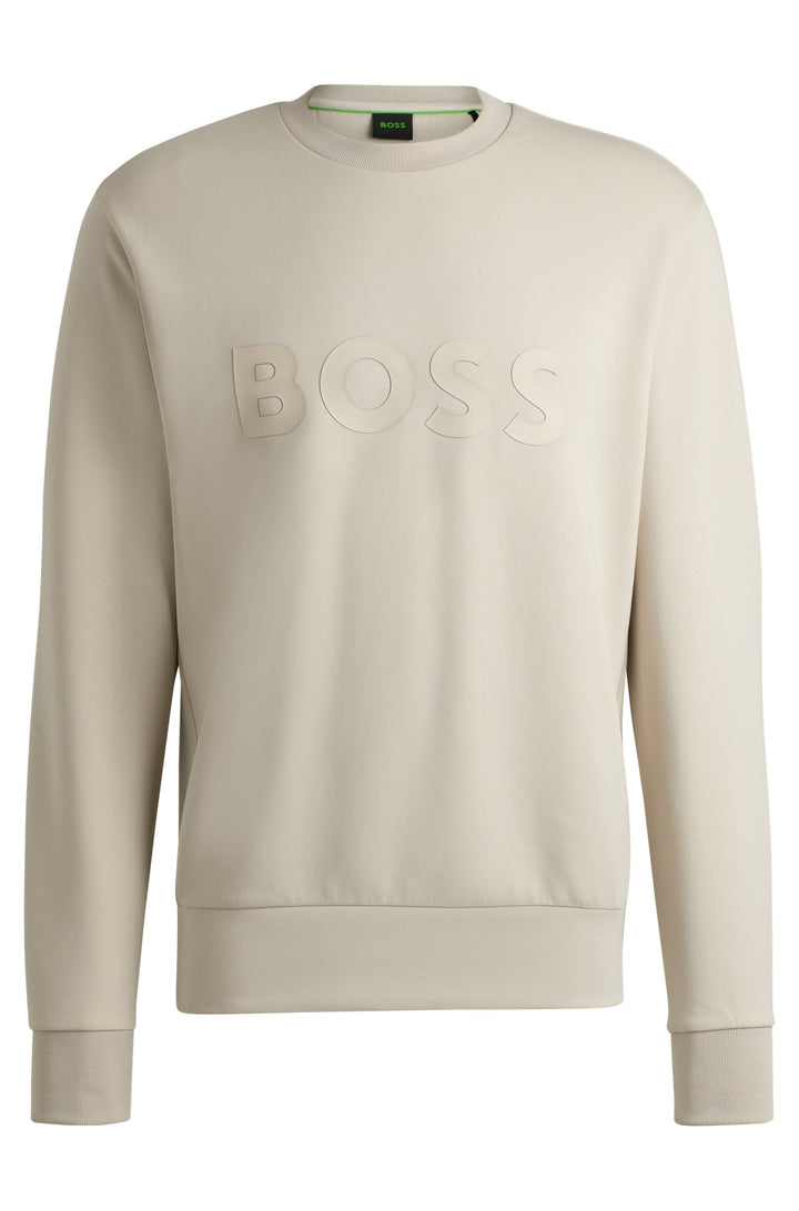 BOSS Sweatshirts Regular Fit in Cotton Mix - SALBO 10256713 01-50506119- Concorde Fashion#color_beige-271