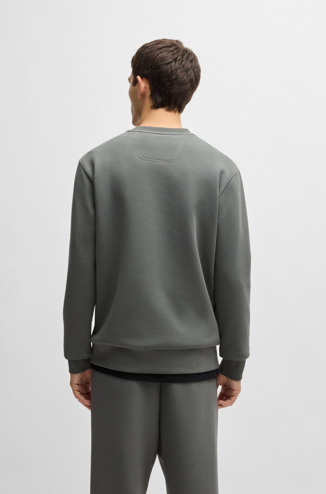 BOSS Sweatshirts Regular Fit in Cotton Mix - SALBO 10256713 01-50506119- Concorde Fashion#color_grey-056
