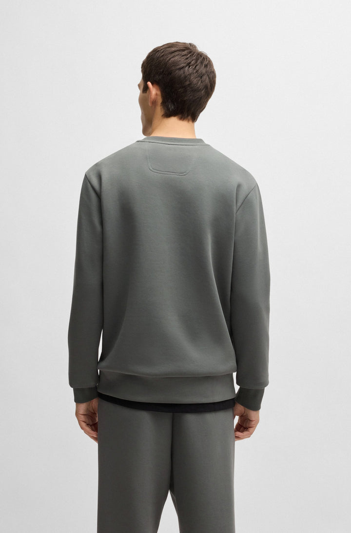 BOSS Sweatshirts Regular Fit in Cotton Mix - SALBO 10256713 01-50506119- Concorde Fashion#color_grey-056