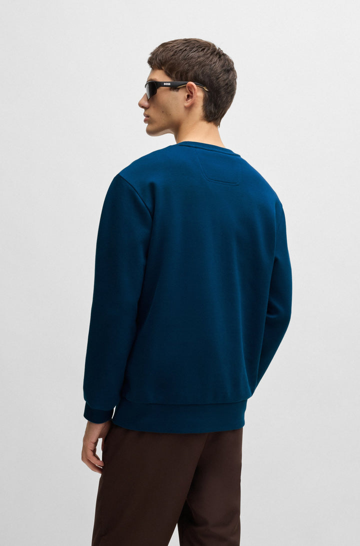 BOSS Sweatshirts Regular Fit in Cotton Mix - SALBO 10256713 01-50506119- Concorde Fashion#color_blue-494