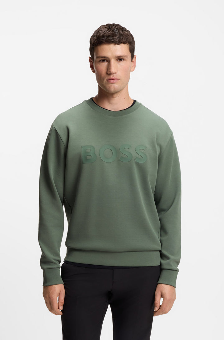 BOSS Sweatshirts Regular Fit in Cotton Mix - SALBO 10256713 01-50506119- Concorde Fashion#color_green-358