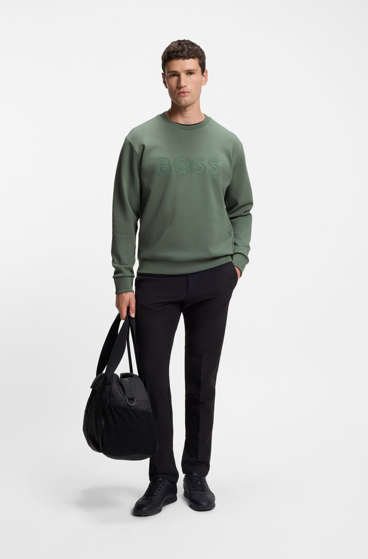 BOSS Sweatshirts Regular Fit in Cotton Mix - SALBO 10256713 01-50506119- Concorde Fashion#color_green-358