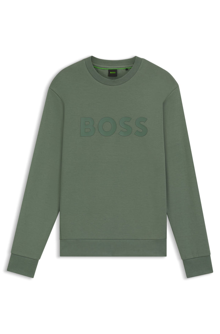 BOSS Sweatshirts Regular Fit in Cotton Mix - SALBO 10256713 01-50506119- Concorde Fashion#color_green-358