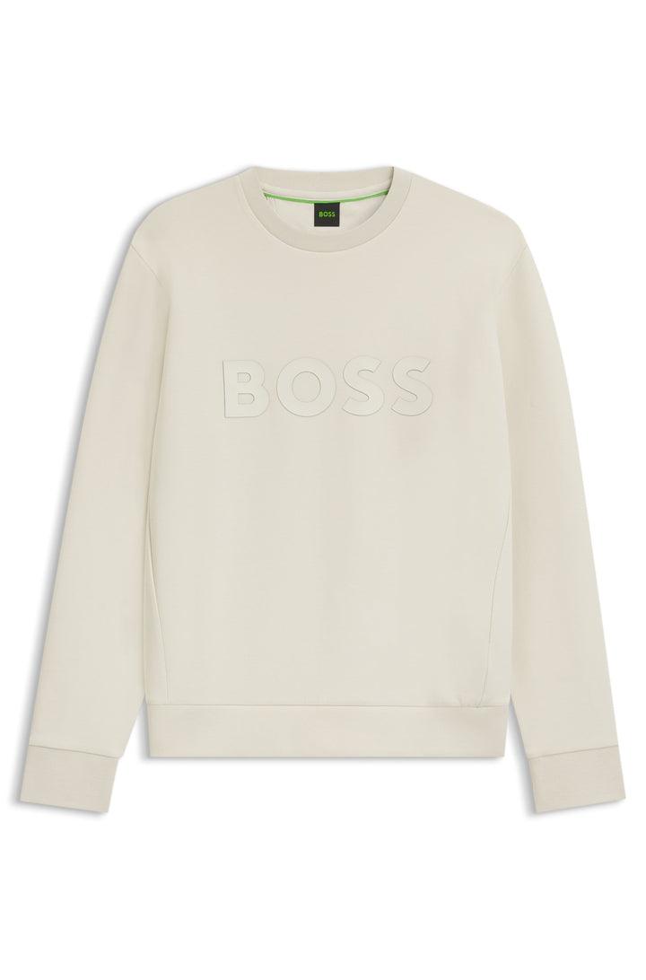 BOSS Sweatshirts Regular Fit in Cotton Mix - SALBO 10256713 01-50506119- Concorde Fashion#color_white-131