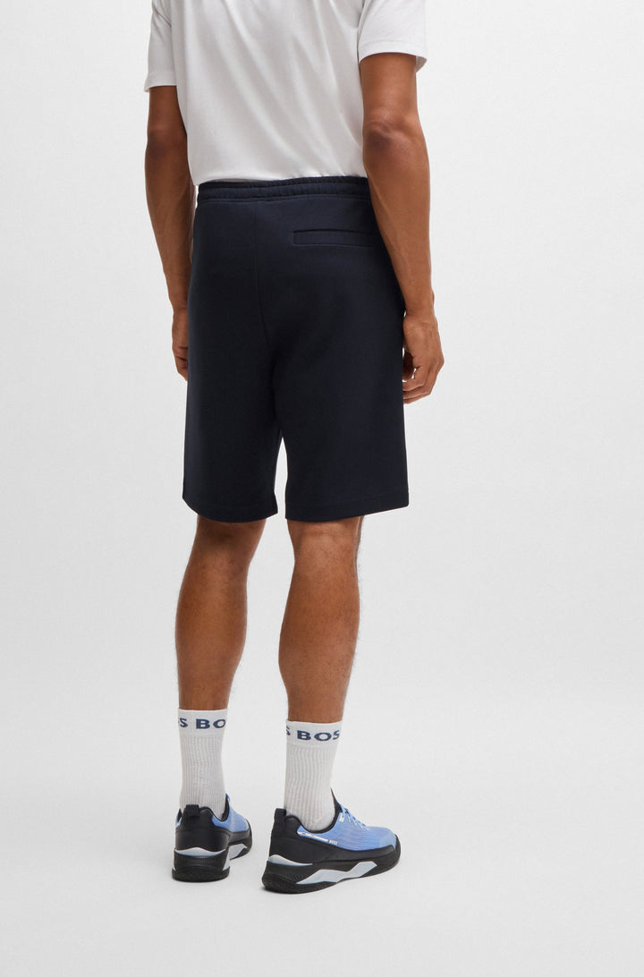 BOSS Shorts Regular Fit in Cotton Mix - HEADLO 10256713 01-50506120- Concorde Fashion#color_navy-402