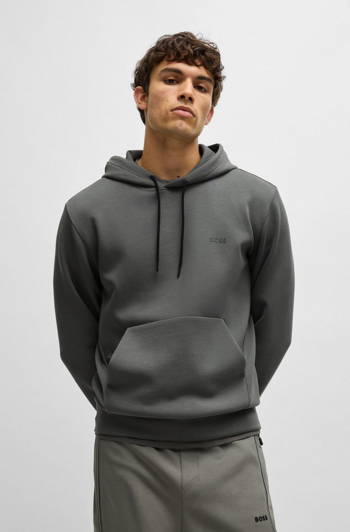 BOSS Hoodies Regular Fit in Cotton Mix - SOODY 10256713 01-50506130- Concorde Fashion#color_grey-056