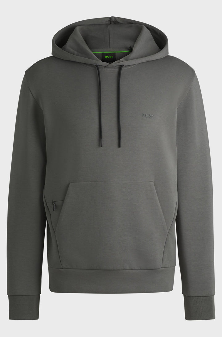 BOSS Hoodies Regular Fit in Cotton Mix - SOODY 10256713 01-50506130- Concorde Fashion#color_grey-056