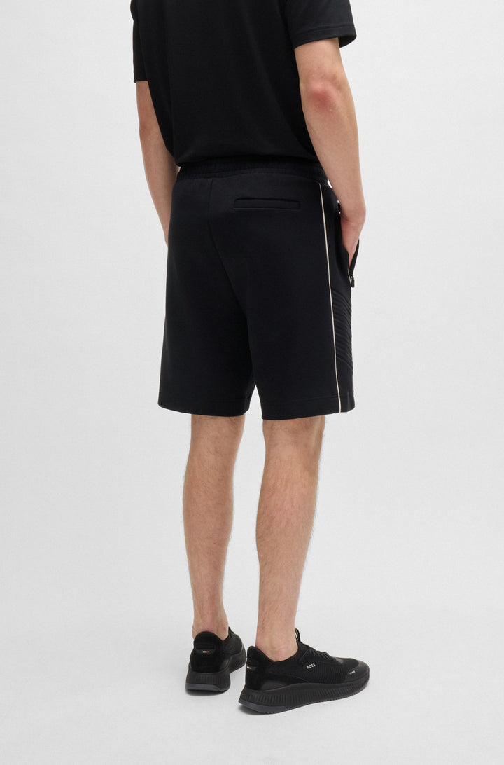 BOSS Shorts Regular Fit in Cotton Mix - HEADLO 1 10256713 01-50518195- Concorde Fashion#color_black-001