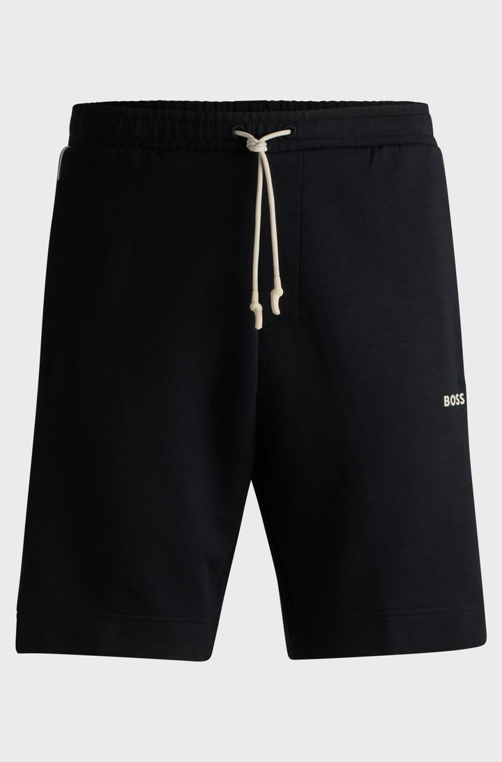 BOSS Shorts Regular Fit in Cotton Mix - HEADLO 1 10256713 01-50518195- Concorde Fashion#color_black-001