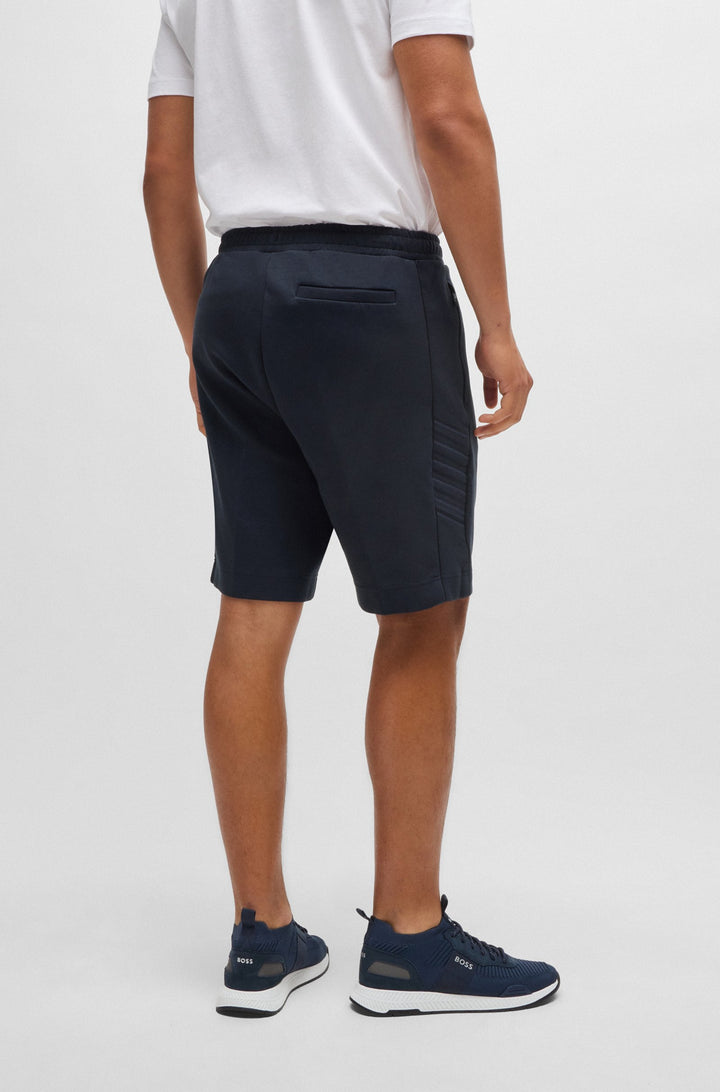 BOSS Shorts Regular Fit in Cotton Mix - HEADLO 1 10256713 01-50518195- Concorde Fashion#color_navy-402