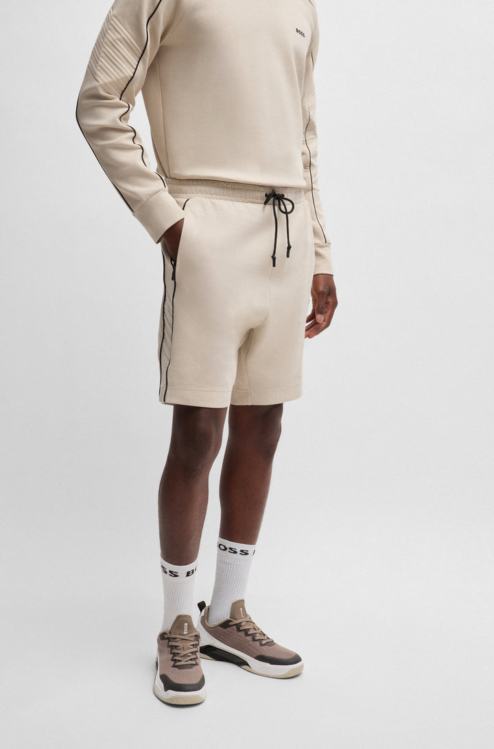 BOSS Shorts Regular Fit in Cotton Mix - HEADLO 1 10256713 01-50518195- Concorde Fashion#color_beige-271