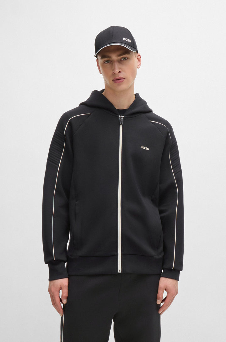BOSS Hoodies Regular Fit in Cotton Mix - SAGGY 1 10256713 01-50518197- Concorde Fashion#color_black-001