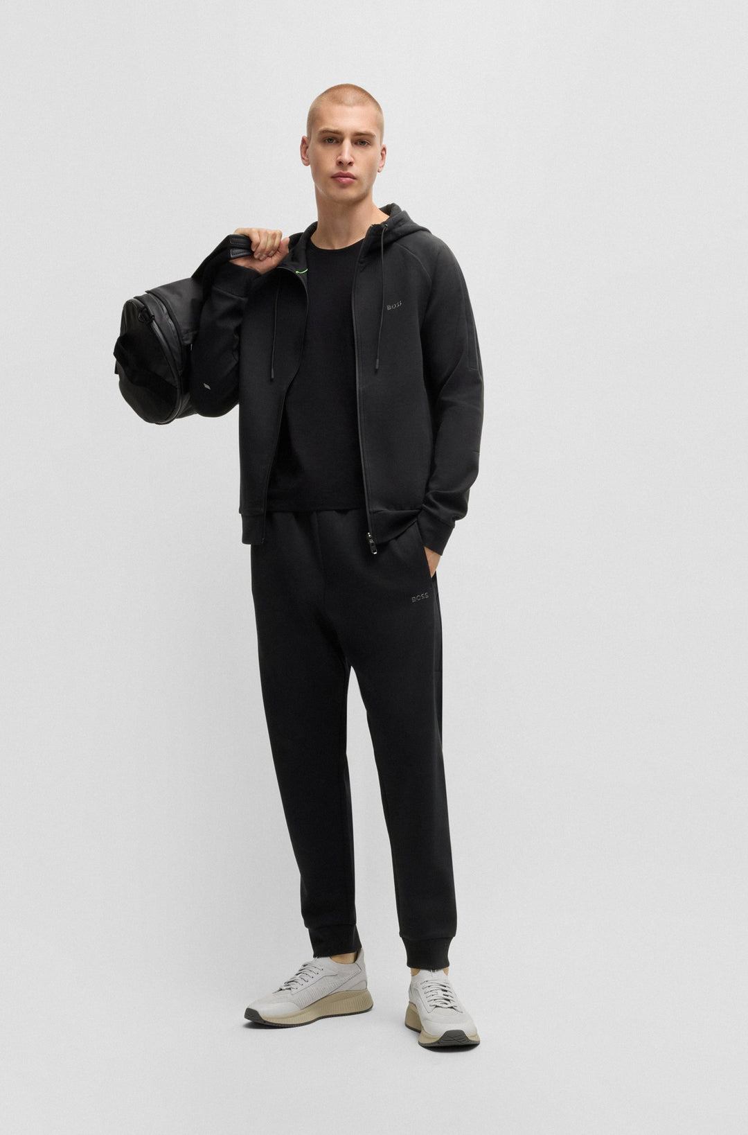 BOSS Tracksuits Regular Fit in Cotton Mix - TRACKSUIT SET 10256713 01-50519395- Concorde Fashion#color_black-001