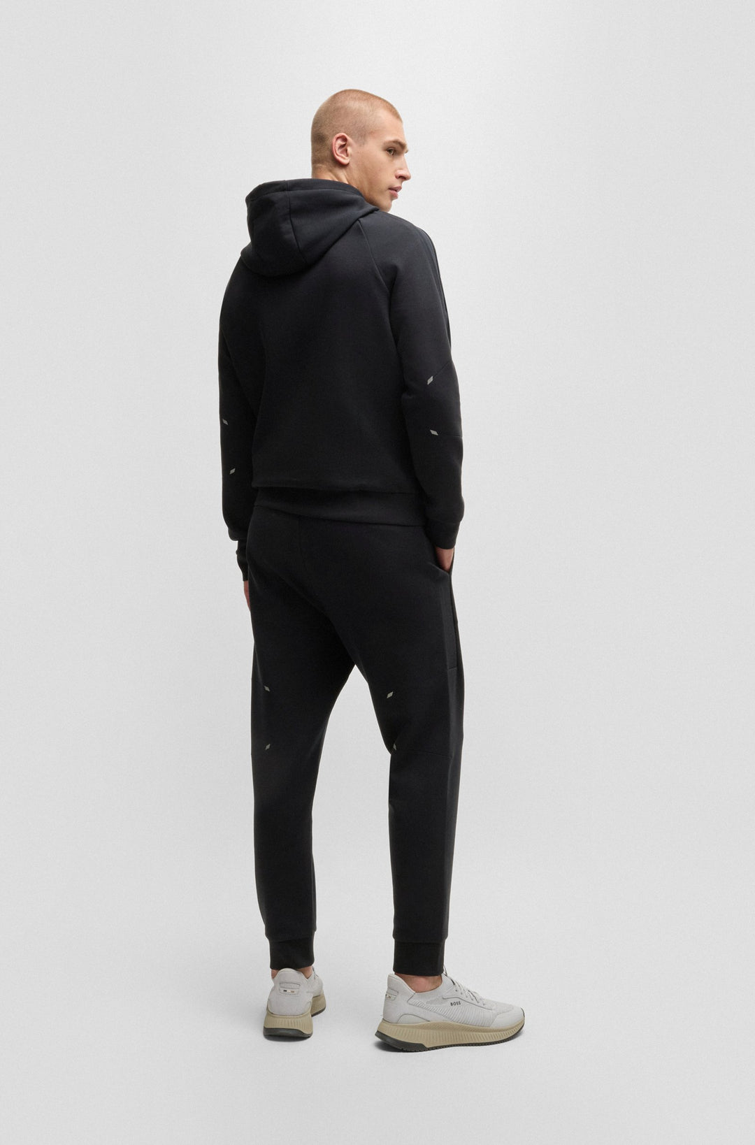 BOSS Tracksuits Regular Fit in Cotton Mix - TRACKSUIT SET 10256713 01-50519395- Concorde Fashion#color_black-001
