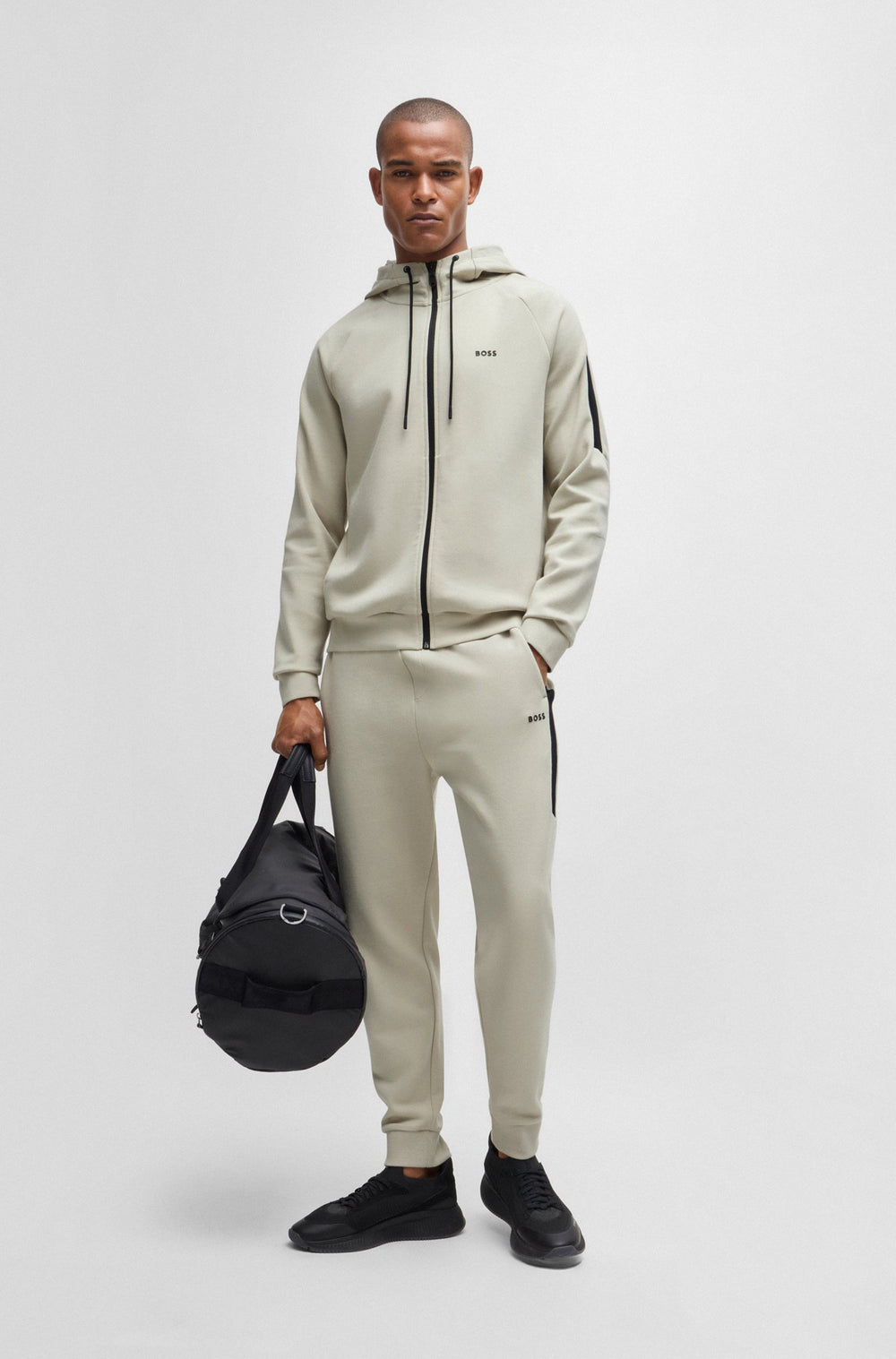BOSS Tracksuits Regular Fit in Cotton Mix - TRACKSUIT SET 10256713 01-50519395- Concorde Fashion#color_beige-271