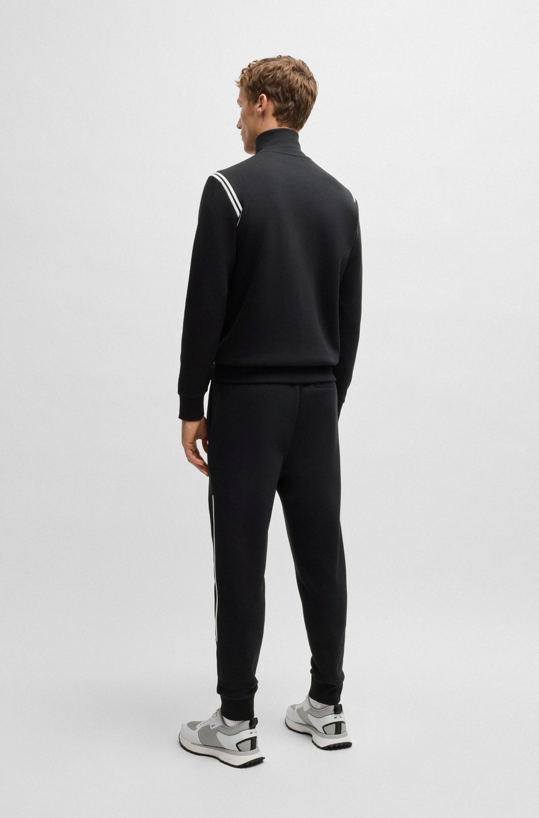 BOSS Tracksuits,Tracksuit Regular Fit in Cotton Mix - TRACKSUIT SET 10256713 01-50533738- Concorde Fashion#color_black-002