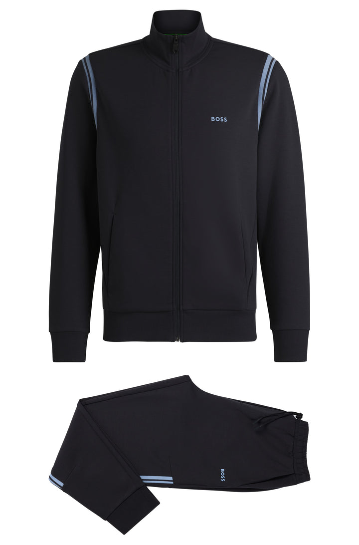 BOSS Tracksuits,Tracksuit Regular Fit in Cotton Mix - TRACKSUIT SET 10256713 01-50533738- Concorde Fashion#color_navy-402