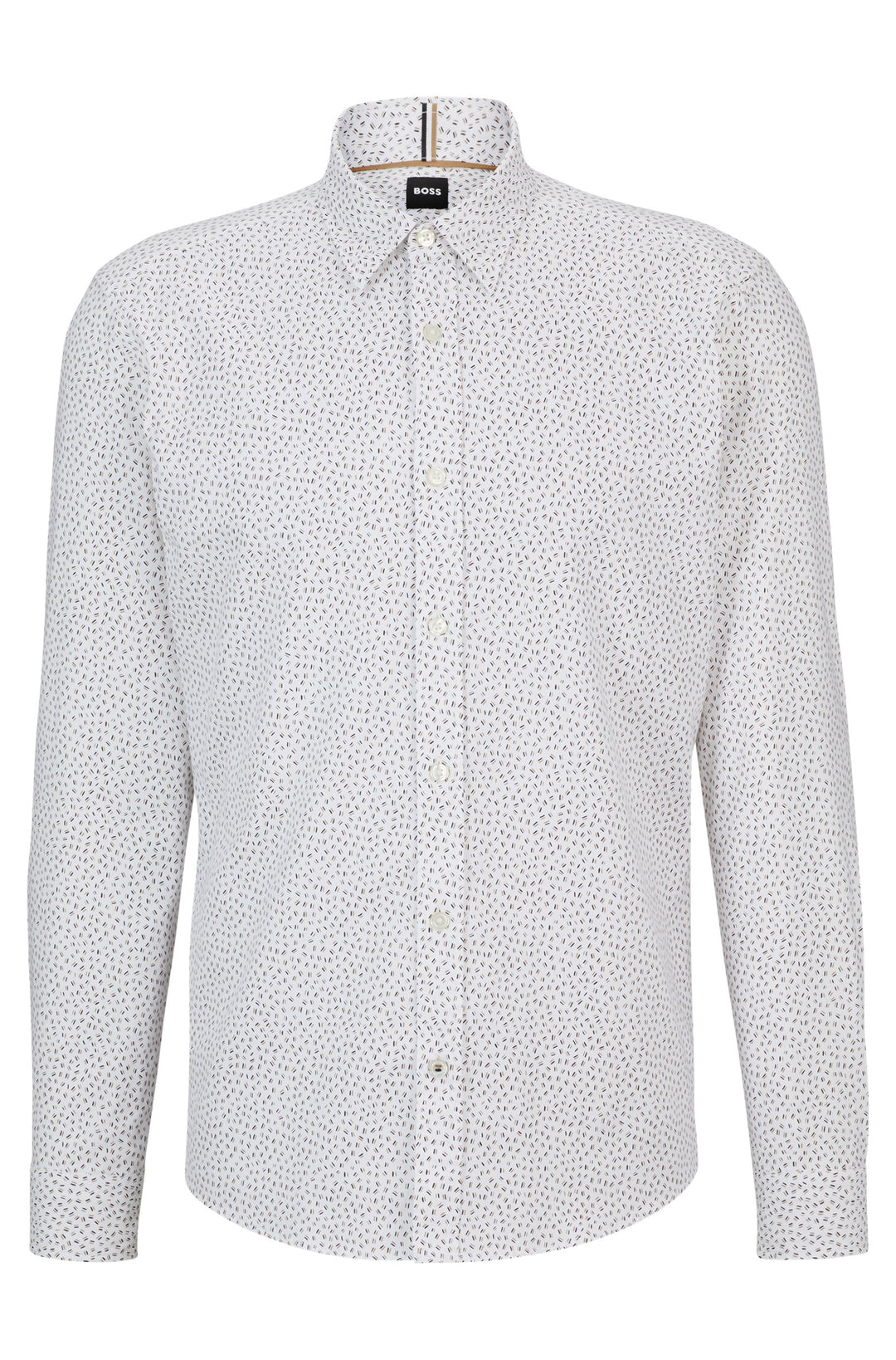 BOSS Regular Fit Casual Shirts in Cotton - S-LIAM-KENT-C1-233 10256784 01-50510014- Concorde Fashion#color_white-120